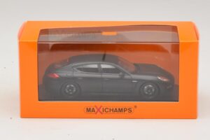 Porsche Panamera 970 Turbo Mat Zwart Maxichamps 1:43 940062370 Metaal — afbeelding 4 van 4