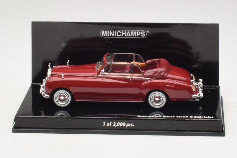 Rolls-Royce Silver Cloud II Cabriolet Rood Minichamps 1:43 436134930 Metaal