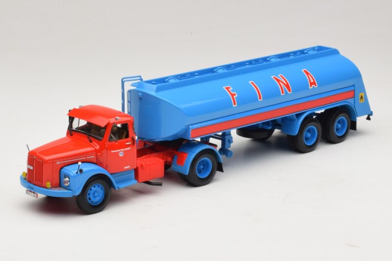 Scania L110S Tanksattelzug FINA Minichamps 1:43 499126970 Metaal