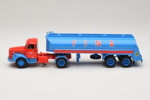 Scania L110S Tanksattelzug FINA Minichamps 1:43 499126970 Metaal — afbeelding 3 van 6