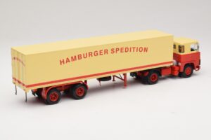 Scania LB111S Koffersattelzug Hamburger Spedition Minichamps 1:43 499123880 Metaal — afbeelding 2 van 6