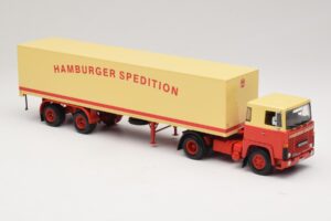 Scania LB111S Koffersattelzug Hamburger Spedition Minichamps 1:43 499123880 Metaal — afbeelding 4 van 6