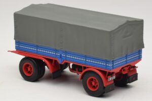 Vrachtwagenaanhanger Blauw Rood Minichamps 1:43 439159092 Metaal — afbeelding 5 van 6