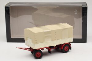 Vrachtwagenaanhanger Dekzeil Wit Rood Minichamps 1:43 439159096 Metaal — afbeelding 6 van 6