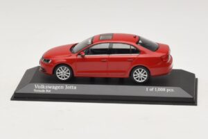 Volkswagen Jetta Mk6 Rood Minichamps 1:43 400059001 Metaal