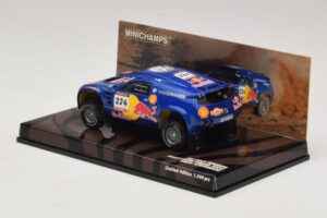 Volkswagen Race Touareg Red Bull #224 B. Saby / Stevenson Dakar Rally 2005 Minichamps 1:43 436045324 Metaal — afbeelding 3 van 5