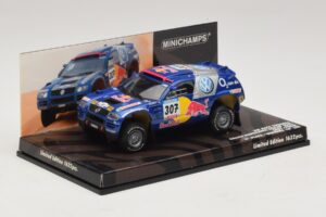 Volkswagen Race Touareg Red Bull #307 B. Saby / M. Perin Dakar Rally 2005 Minichamps 1:43 436055307 Metaal — afbeelding 2 van 5