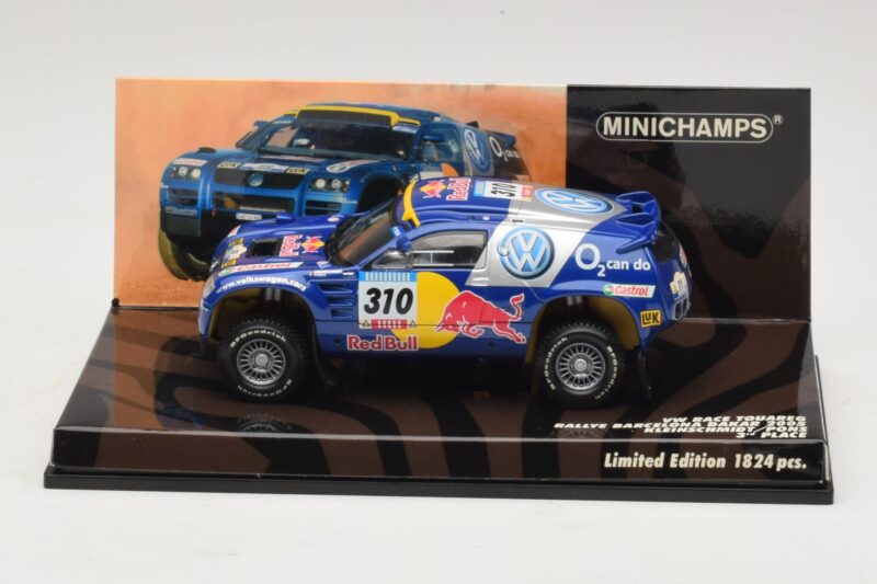 Volkswagen Race Touareg Red Bull #310 J. Kleinschmidt / F. Pons Dakar Rally 2005 Minichamps 1:43 436055310 Metaal