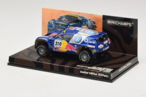 Volkswagen Race Touareg Red Bull #310 J. Kleinschmidt / F. Pons Dakar Rally 2005 Minichamps 1:43 436055310 Metaal — afbeelding 3 van 5