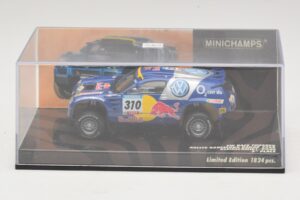 Volkswagen Race Touareg Red Bull #310 J. Kleinschmidt / F. Pons Dakar Rally 2005 Minichamps 1:43 436055310 Metaal — afbeelding 4 van 5