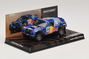 Volkswagen Race Touareg Red Bull #313 J. Kankkunen / J. Repo Dakar Rally 2005 Minichamps 1:43 436055313 Metaal — afbeelding 2 van 5