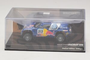 Volkswagen Race Touareg Red Bull #313 J. Kankkunen / J. Repo Dakar Rally 2005 Minichamps 1:43 436055313 Metaal — afbeelding 4 van 5
