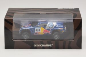 Volkswagen Race Touareg Red Bull #313 J. Kankkunen / J. Repo Dakar Rally 2005 Minichamps 1:43 436055313 Metaal — afbeelding 5 van 5