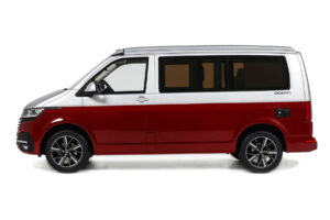 Volkswagen T6.1 California Ocean Tornado Red / Reflex Silver Otto 1:18 OT1342 Hars — afbeelding 3 van 5