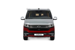 Volkswagen T6.1 California Ocean Tornado Red / Reflex Silver Otto 1:18 OT1342 Hars — afbeelding 4 van 5