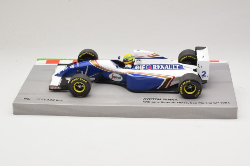Williams FW16 Renault #2 A. Senna San Marino GP 1994 Minichamps 1:18 543941833 Metaal