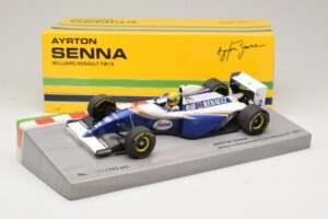 Williams FW16 Renault #2 A. Senna San Marino GP 1994 Minichamps 1:18 543941833 Metaal — afbeelding 6 van 7