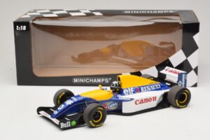 Williams Renault FW15C #0 D. Hill 1993 Minichamps 1:18 180930000 Metaal — afbeelding 6 van 7