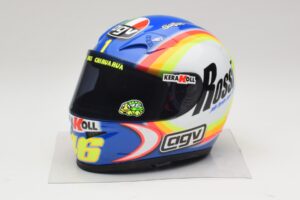 AGV Helm V. Rossi MotoGP Sepang 2005 Minichamps 1:2 AGV Helm V. Rossi MotoGP Sepang 2005 Minichamps 1:2 327050066 Metaal