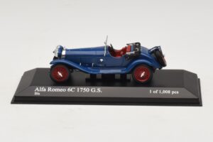 Alfa Romeo 6C 1750 G.S. Blauw Minichamps 1:43 400120431 Metaal