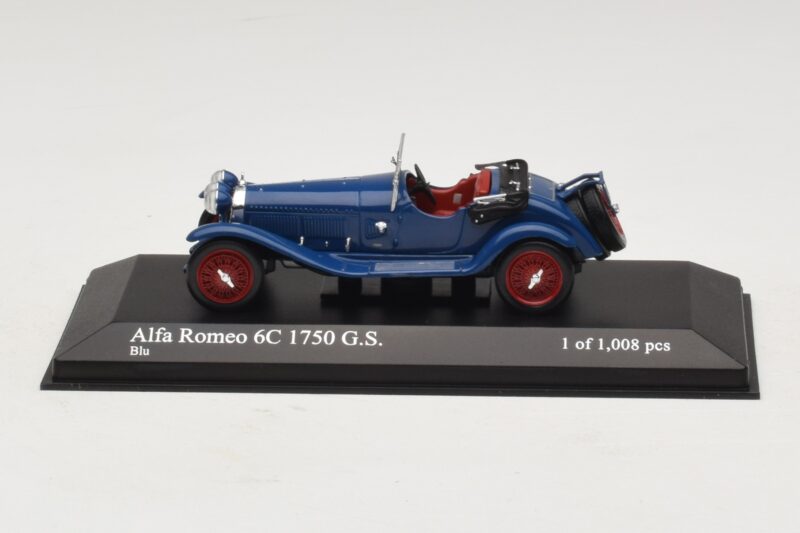 Alfa Romeo 6C 1750 G.S. Blauw Minichamps 1:43 400120431 Metaal