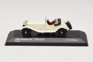 Alfa Romeo 6C 1750 G.S. Wit Minichamps 1:43 400120430 Metaal