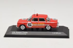 Alfa Romeo Giulia ONS Rennstreckensicherung 1973 Minichamps 1:43 400120994 Metaal