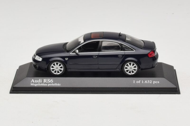 Audi RS6 C5 Blauw Metallic Minichamps 1:43 400011702 Metaal