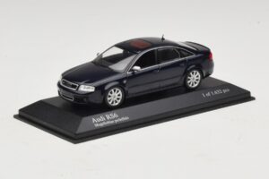 Audi RS6 C5 Blauw Metallic Minichamps 1:43 400011702 Metaal — afbeelding 2 van 5