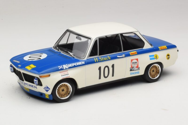 BMW 2002 #101 Koepchen H-J. Stuck Internationales ADAC 500km Eifelpokalrennen 1971 Minichamps 1:18 155702701 Metaal