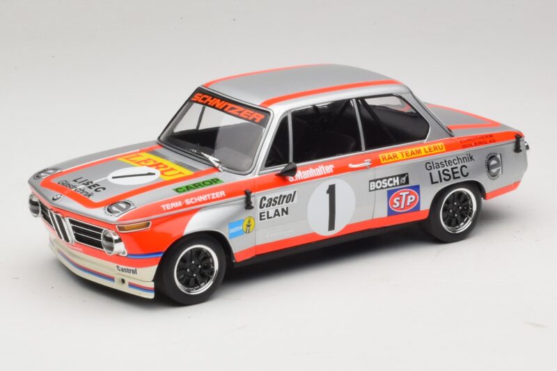 BMW 2002 Ti #1 Team Leru S. Manhalter 1000km Osterreichring Winner 1974 Minichamps 1:18 155742601 Metaal