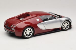 Bugatti Veyron Centenaire Edition Chrome Red Minichamps 1:18 100110851 Metaal — afbeelding 3 van 8