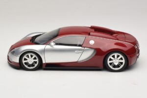 Bugatti Veyron Centenaire Edition Chrome Red Minichamps 1:18 100110851 Metaal — afbeelding 4 van 8