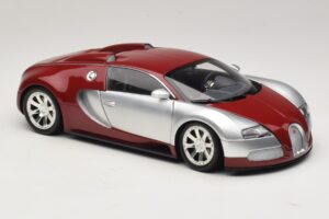 Bugatti Veyron Centenaire Edition Chrome Red Minichamps 1:18 100110851 Metaal — afbeelding 6 van 8