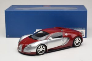 Bugatti Veyron Centenaire Edition Chrome Red Minichamps 1:18 100110851 Metaal — afbeelding 8 van 8