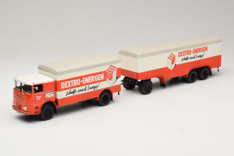 Bussing LU 11/16 Gesloten Aanhanger Dextro Energen Minichamps 1:43 499073940 Metaal