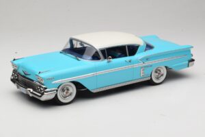 Chevrolet Bel Air Impala Coupe Turquoise & Crème KK-Scale 1:18 KKDC181593 Metaal