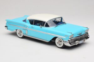 Chevrolet Bel Air Impala Coupe Turquoise & Crème KK-Scale 1:18 KKDC181593 Metaal — afbeelding 4 van 6