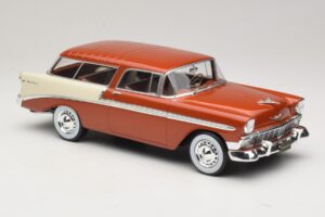 Chevrolet Bel Air Nomad Bruin Metallic & Crème KK-Scale 1:18 KKDC181294 Metaal — afbeelding 4 van 6
