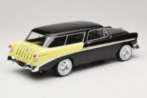 Chevrolet Bel Air Nomad Custom Zwart & Lichtgeel KK-Scale 1:18 KKDC181293 Metaal — afbeelding 2 van 6