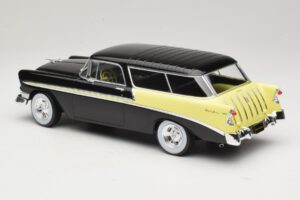 Chevrolet Bel Air Nomad Custom Zwart & Lichtgeel KK-Scale 1:18 KKDC181293 Metaal — afbeelding 5 van 6