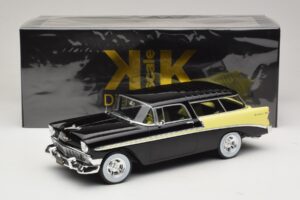 Chevrolet Bel Air Nomad Custom Zwart & Lichtgeel KK-Scale 1:18 KKDC181293 Metaal — afbeelding 6 van 6