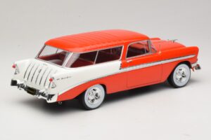 Chevrolet Bel Air Nomad Custom Lichtrood & Wit KK-Scale 1:18 KKDC181291 Metaal — afbeelding 2 van 6