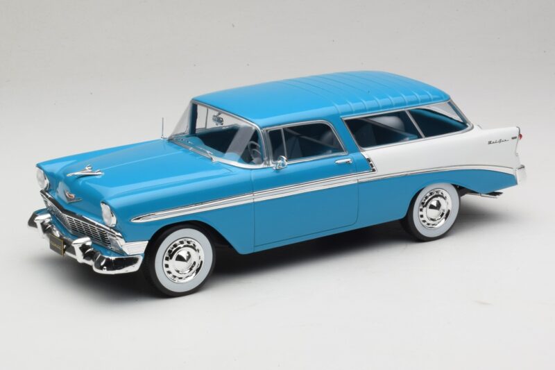 Chevrolet Bel Air Nomad Turquoise & Wit KK-Scale 1:18 KKDC181292 Metaal