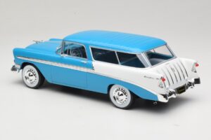 Chevrolet Bel Air Nomad Turquoise & Wit KK-Scale 1:18 KKDC181292 Metaal — afbeelding 5 van 6