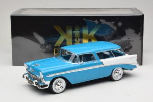 Chevrolet Bel Air Nomad Turquoise & Wit KK-Scale 1:18 KKDC181292 Metaal — afbeelding 6 van 6