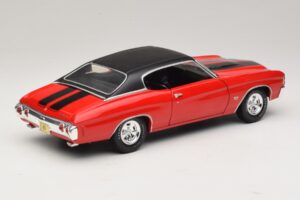 Chevrolet Chevelle SS454 Rood Maisto 1:18 31890-P1 Metaal — afbeelding 3 van 8