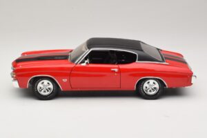 Chevrolet Chevelle SS454 Rood Maisto 1:18 31890-P1 Metaal — afbeelding 4 van 8