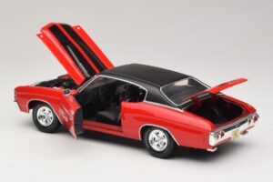 Chevrolet Chevelle SS454 Rood Maisto 1:18 31890-P1 Metaal — afbeelding 5 van 8