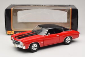 Chevrolet Chevelle SS454 Rood Maisto 1:18 31890-P1 Metaal — afbeelding 8 van 8